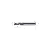 HPMT AL SE ENDMILLS, 2 FLUTES G49