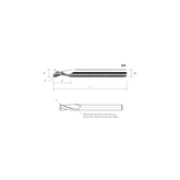 HPMT AL SE REDUCED SHANK ENDMILLS, 2 FLUTES G71