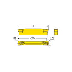 VARGUS External VG-CUT Groove Turning GR