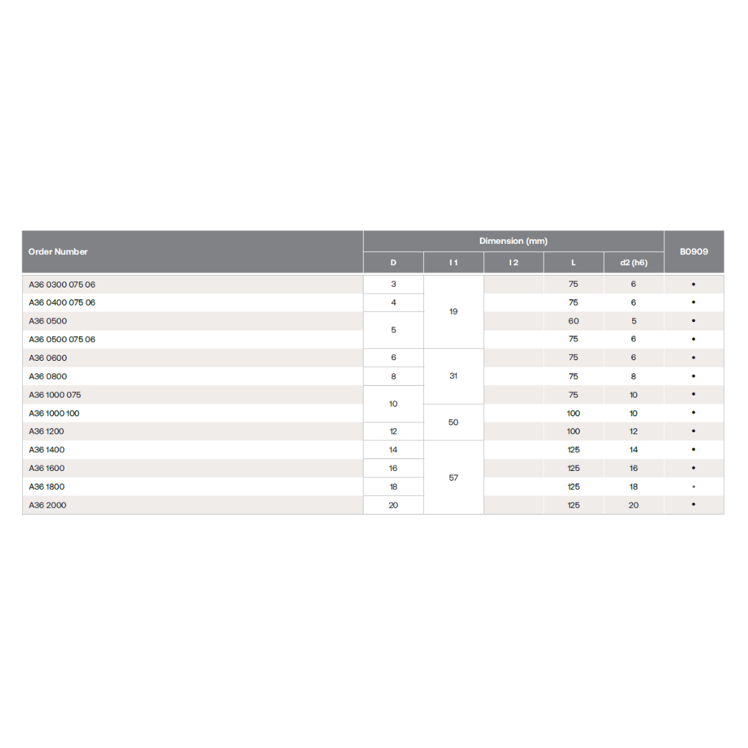 HPMT SE 60 LONG ENDMILLS, 4 FLUTES A36
