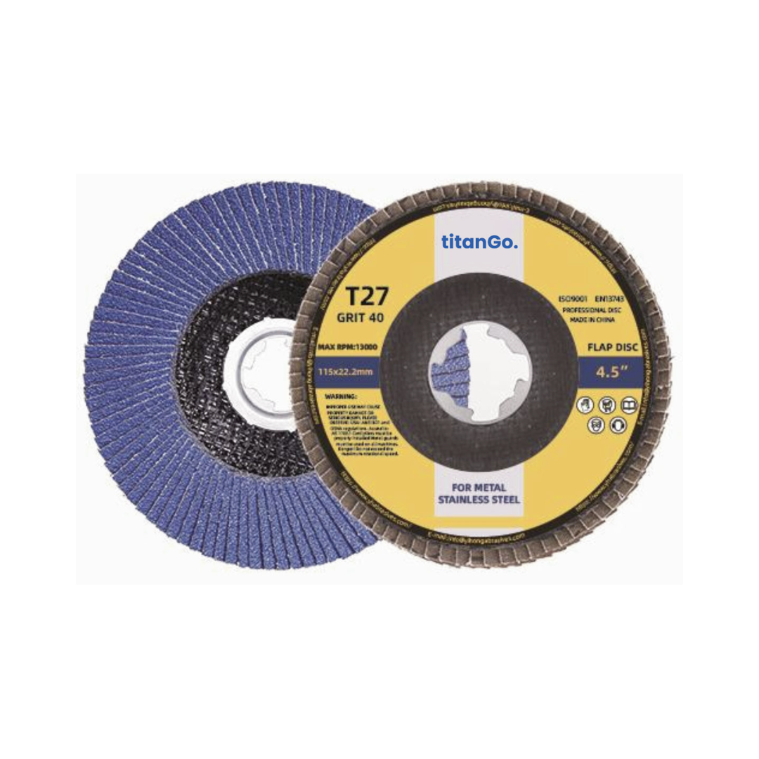 TITANGO ABRASIVE X-LOCK ZIRCONIA ALUMINIUM FLAP DISC