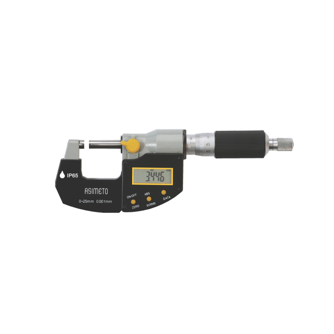 ASIMETO IP65 Digital Outside Micrometers (Dual Ratchets) Series 105