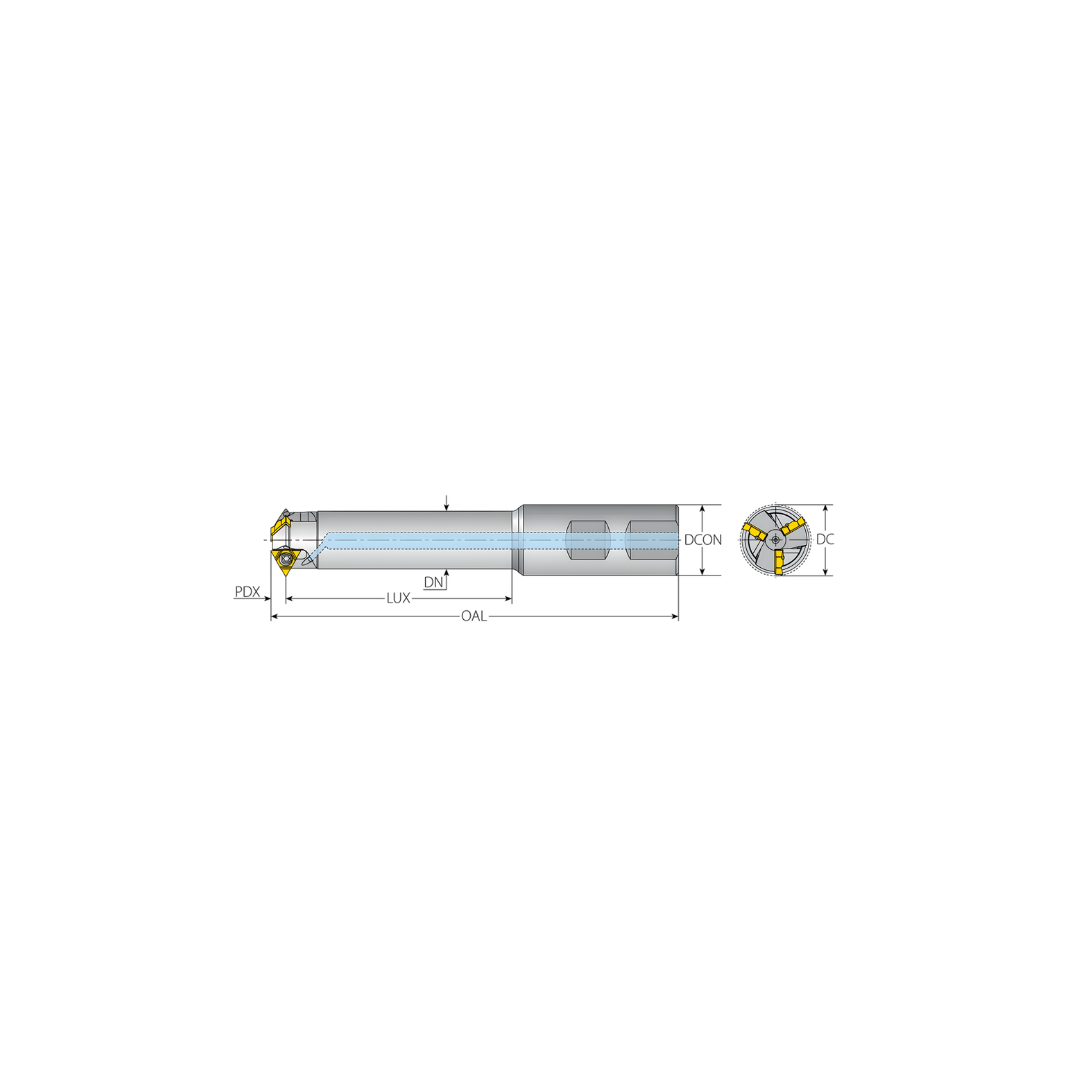 VARGUS Indexable Thread Milling TM2SC25W21-60-2U
